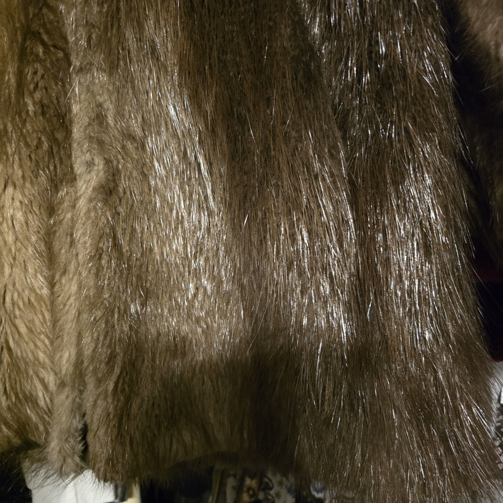 Men's Brown Fur Coat - Picture 7 of 9